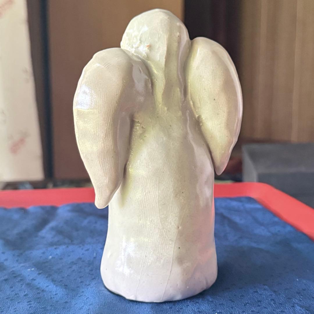 F様へ感謝お嫁入り‼️愛ある作家の最上手フィギュリン「黄色い星にいのる天使」一体