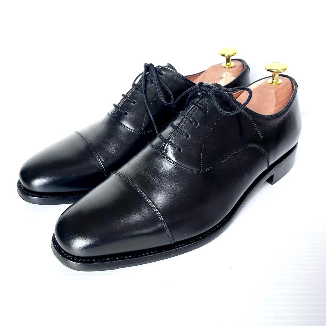 極美品✨ スコッチグレイン ビジネスシューズ ストレートチップ 黒