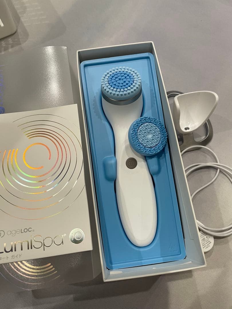 LumiSpa 洗顔ブラシとクレンザーセット 洗顔ブラシ 2WAY クレンジングブラシ 洗顔グッズ 毛穴ブラシ 洗顔用