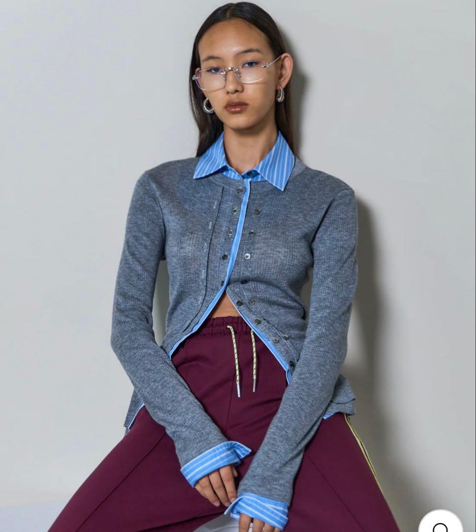 メゾンスペシャル 2way Shirt Knit Docking Tops - メルカリ