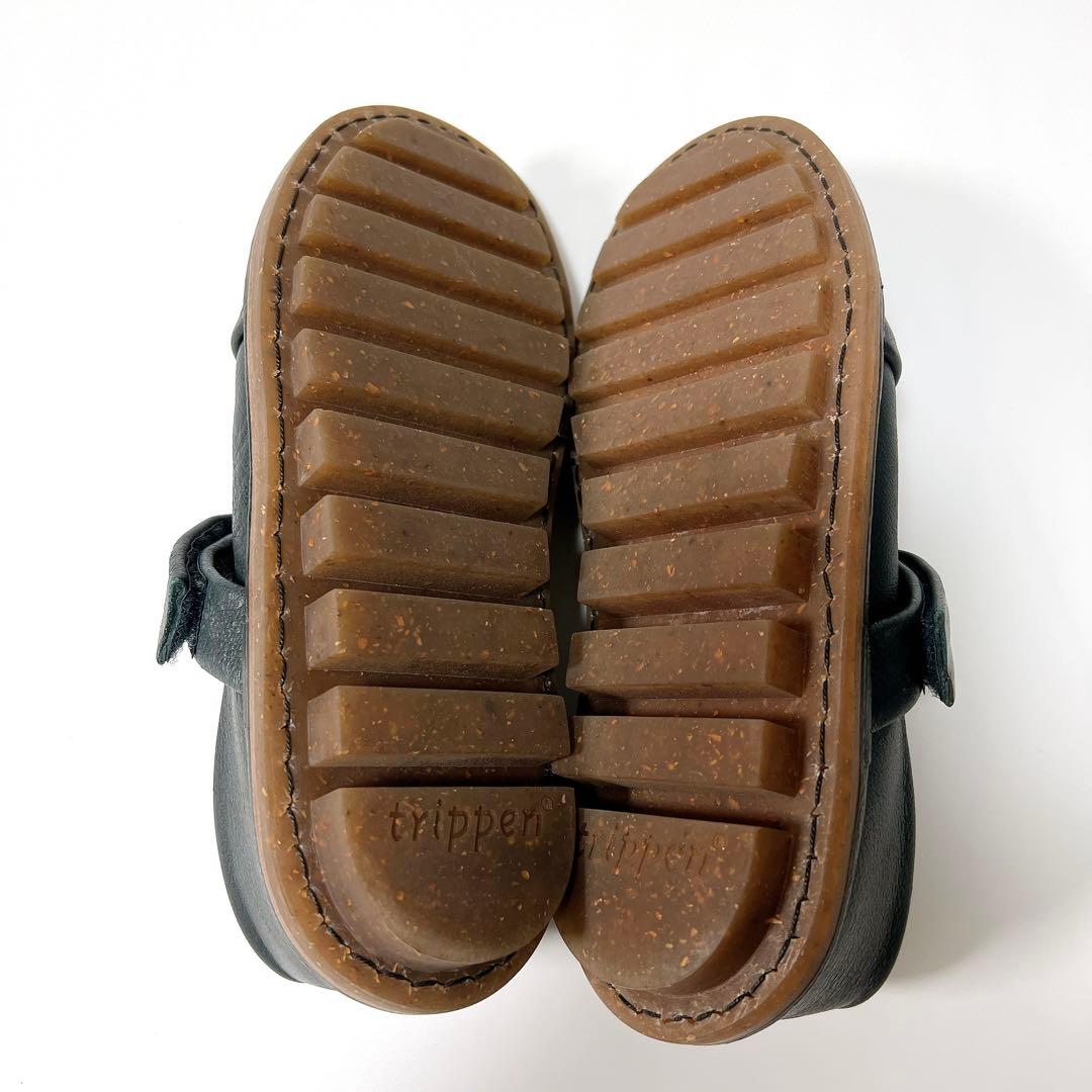 《極美品》トリッペン Ahead ベロクロストラップシューズ ネイビー 36