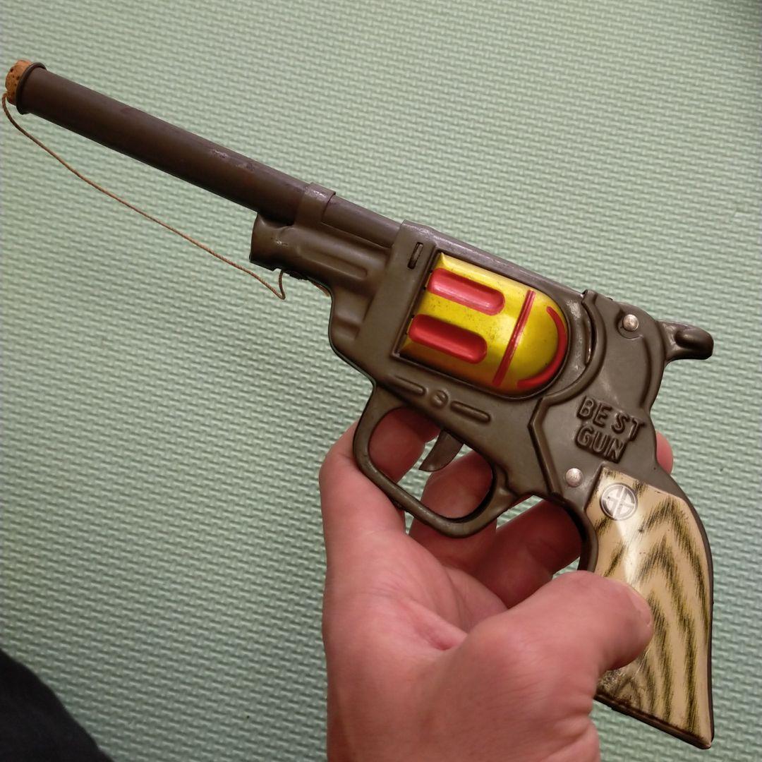 昭和レトロ 30年代 ブリキ製コルク銃 - メルカリ