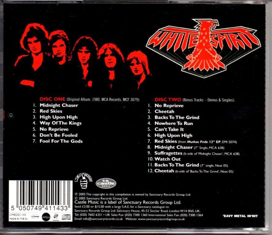 WHITE SPIRIT-s/t 2枚組コンピCD レア！ NWOBHM - メルカリ