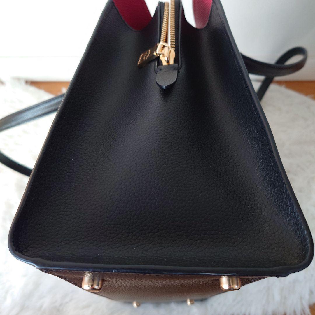 ✨極美品✨COACH 黒 レザー トートショルダーバック通勤 C4078 - メルカリ