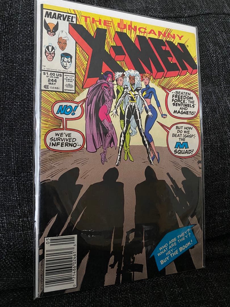 アメコミ Uncanny X-Men 244 1989 マーベル Jubilee Uncanny X-men 244, 1st Appearance of Jubilee, 1st M Squad, 9.6 | eBay