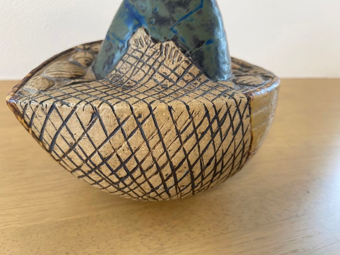 リサラーソン 漁師 Lisa Larson fisherman in boat - メルカリ