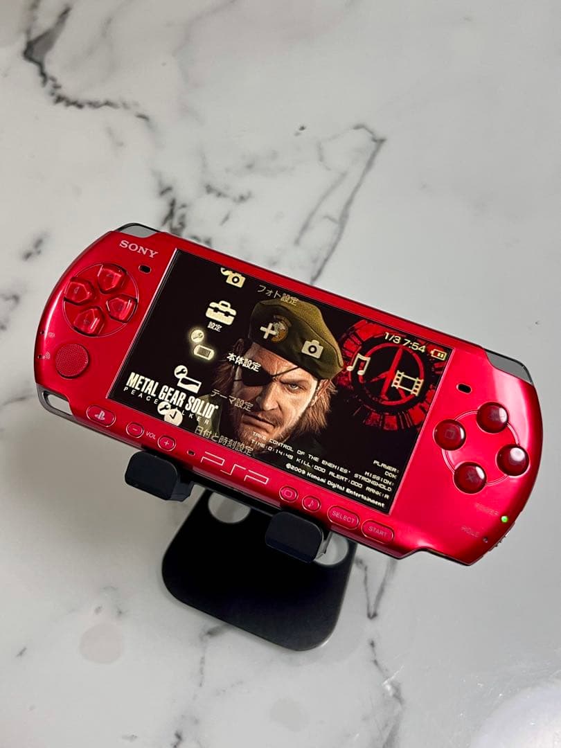 動作品。PSP3000 本体 ラディアントレッド。 - メルカリ