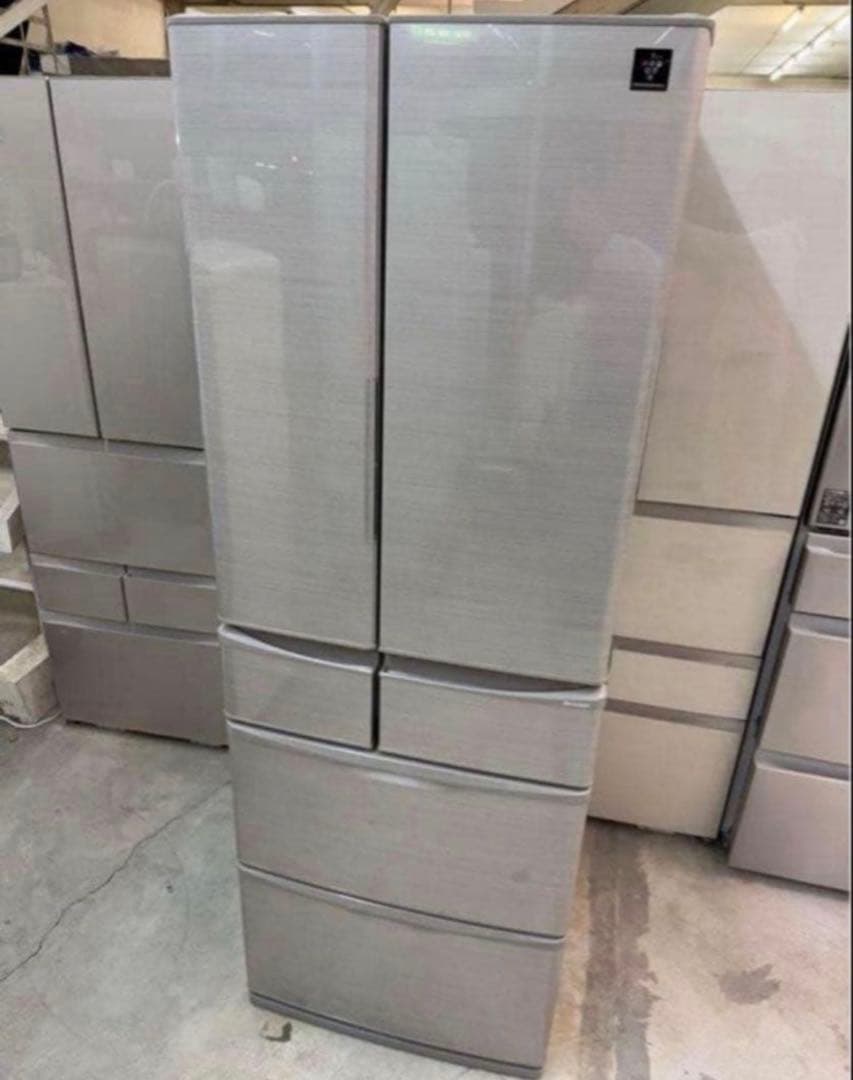 2018年式 455L シャープ 6ドア冷蔵庫 SJ -F462D-S - メルカリ