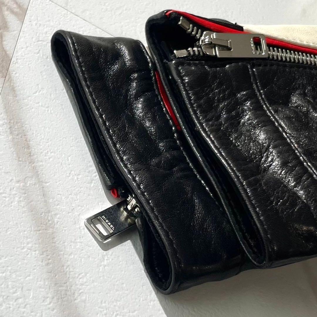 未使用 定価22万 ディーゼル Dロゴ ライダース レザージャケット