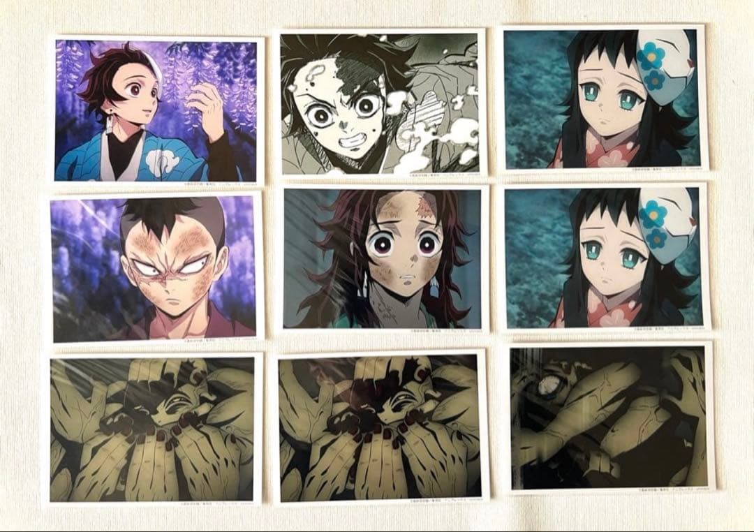 鬼滅の刃　場面写　ブロマイド　立志編　9枚セット 販売グッズ / 「『鬼滅の刃 』竈門炭治郎 立志編 特別編集版放送記念