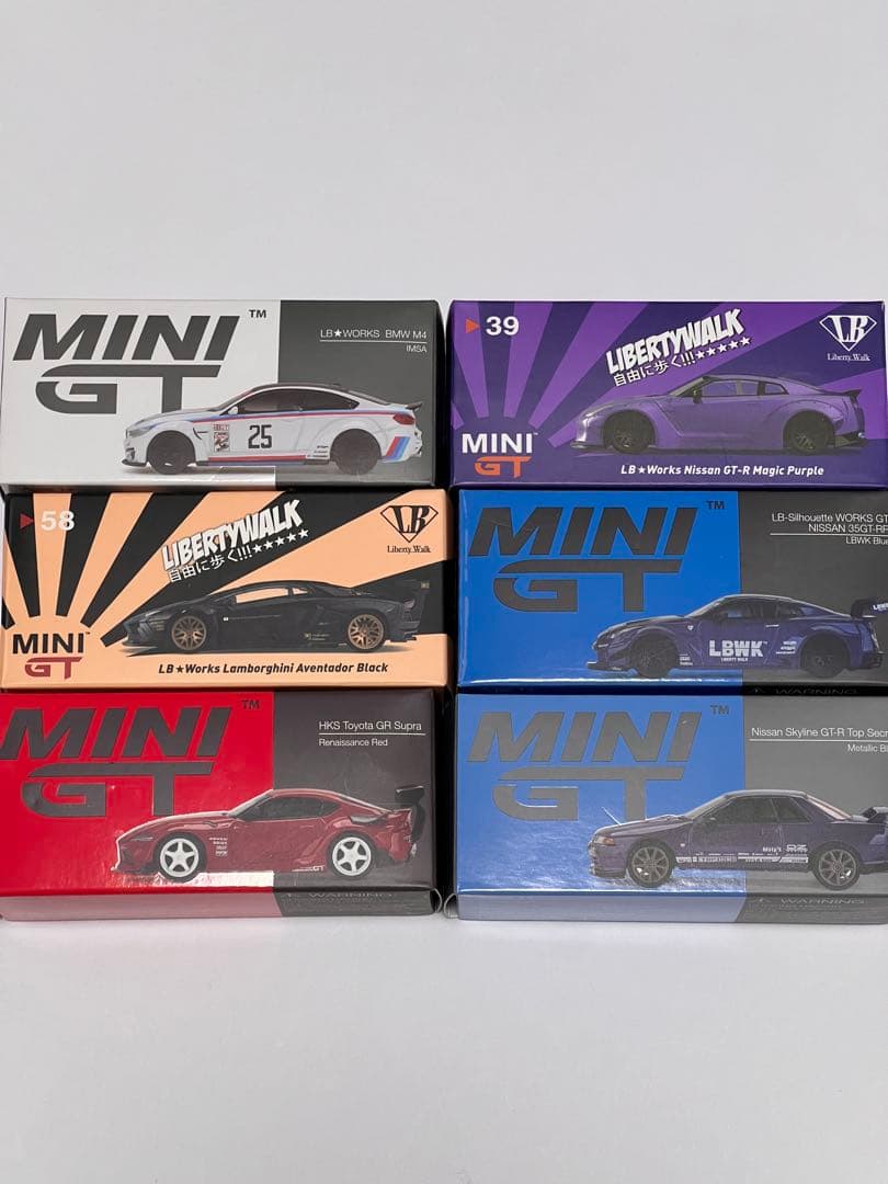 ミニカー MINI GT LIBERTY WALK GT-R etc set ミニカー MINIGT LIBERTY WALK GT-R Satinトイザらス限定｜トレファク