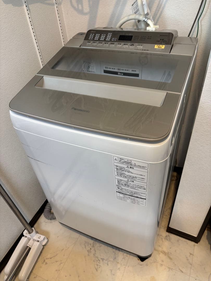 ※らするさん　購入待ち　パナソニック NA-FA80H5 8kg ステンレス槽 Panasonic（パナソニック） 中古 洗濯機 9.0kg 大型 家族向け 予約機能