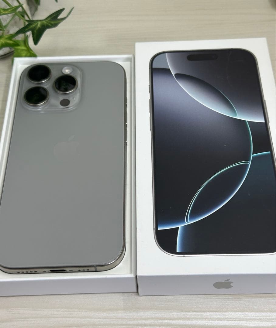 ✨iPhone 16 Pro 256GB ナチュラル✨純正バッテリー100% 純正バッテリー100%】iPhone16 Pro 256GB ナチュラルチタニウム SIM