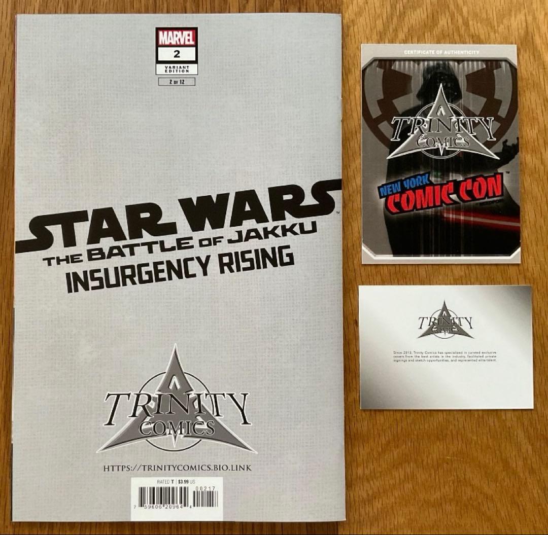 スター・ウォーズ #2 超レア表紙 アーティストサイン入り アメコミ