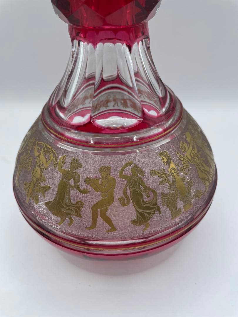 赤色ガラスデキャンタ 金色装飾付き Amazon｜ワインデカンタ 形のデキャンタ ハート型の赤ワインボトル