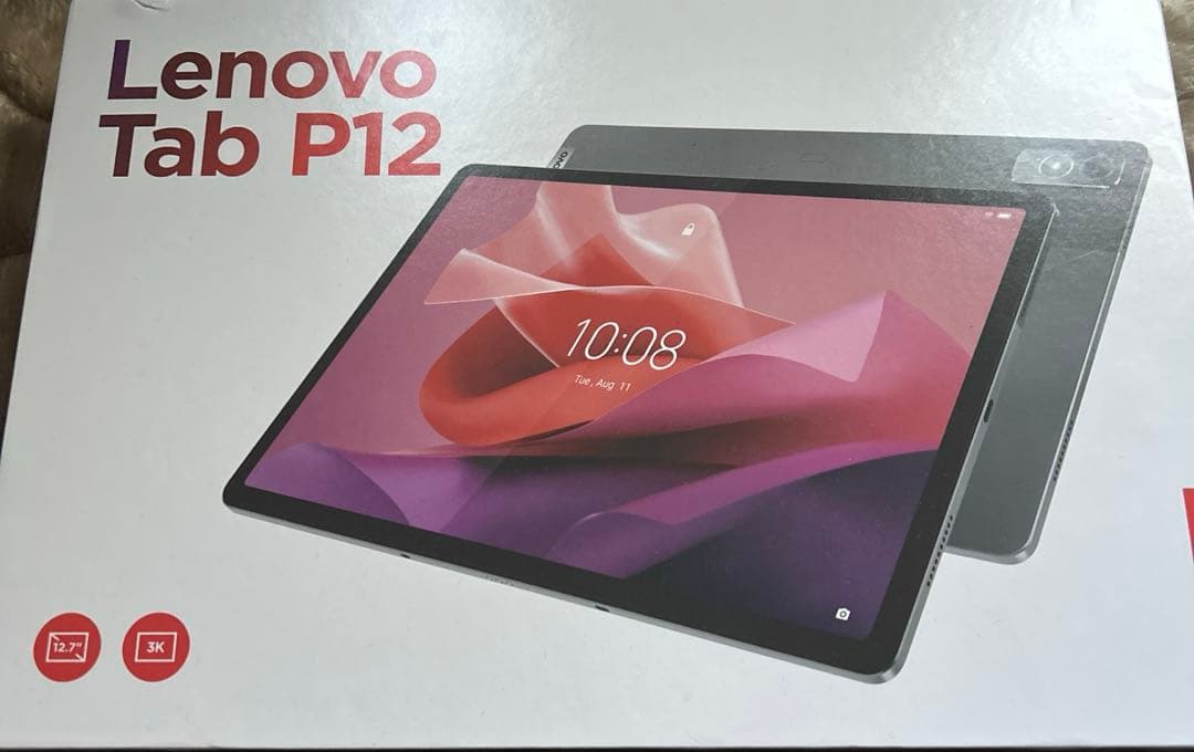 美品Lenovo Tab P12 12.7インチAndroid 128GB New Lenovo Tab P12 Expansive 12.7