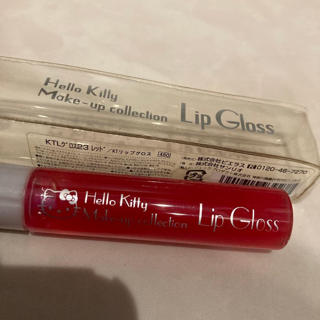 レトロ《2002年 ハローキティ リップグロス》当時物 コスメ☆レッド
