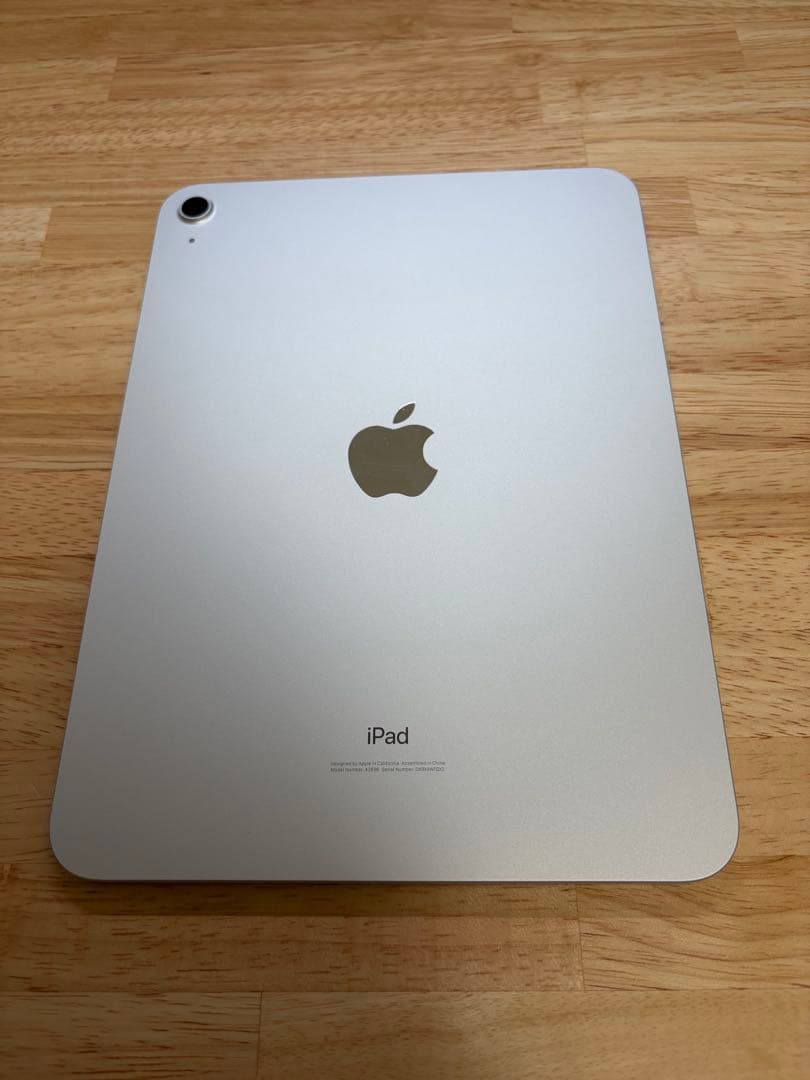 美品】Apple iPad 第10世代 シルバー Wi-Fiモデル 256GB - メルカリ