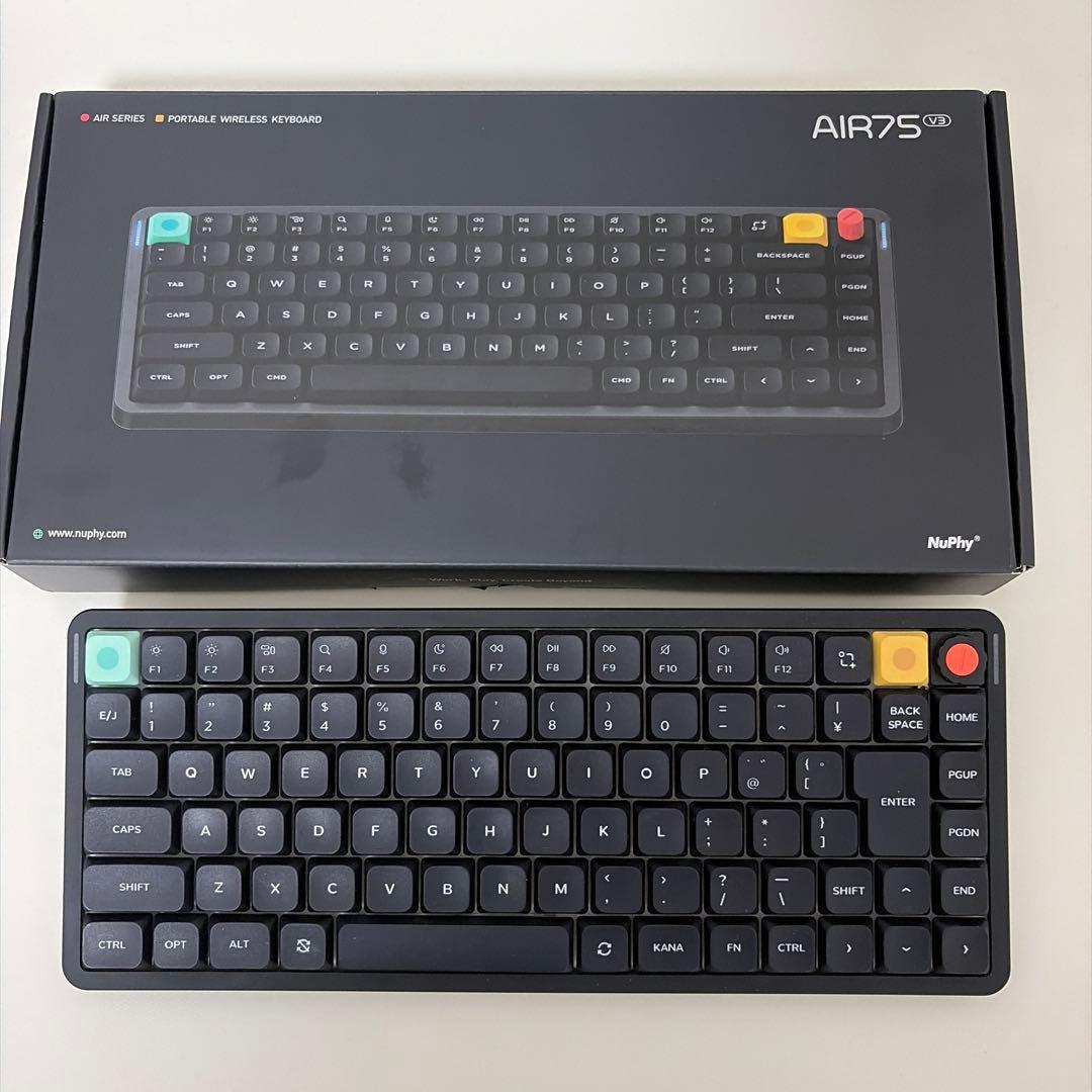 NuPhy Air75 V3 JIS Blush nano軸 日本語配列 NUPHY NuPhy Air75 V3メカニカルキーボード・JIS・Blush nano軸(静音