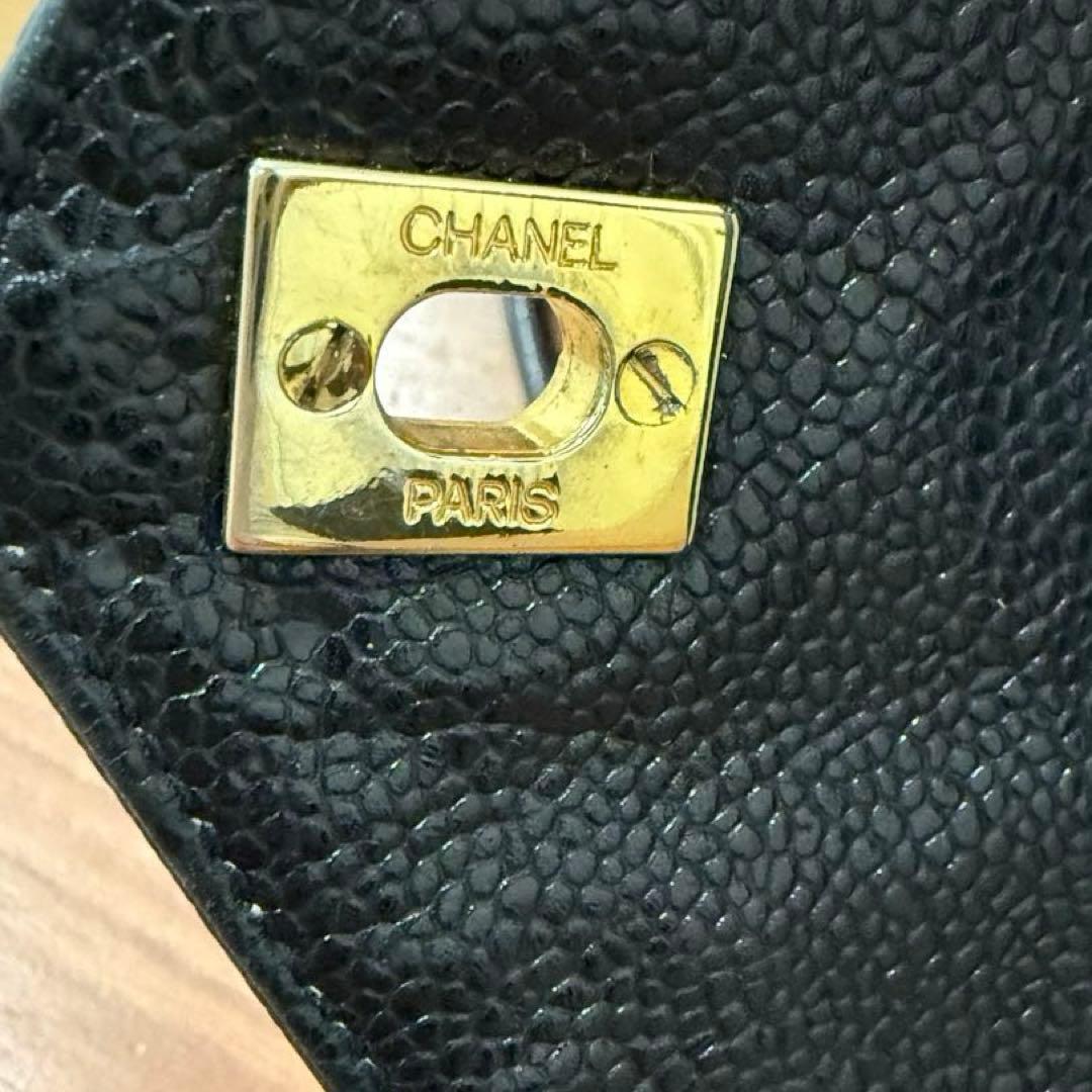 セール】シャネル キャビアスキン シェブロン ショルダーバッグ