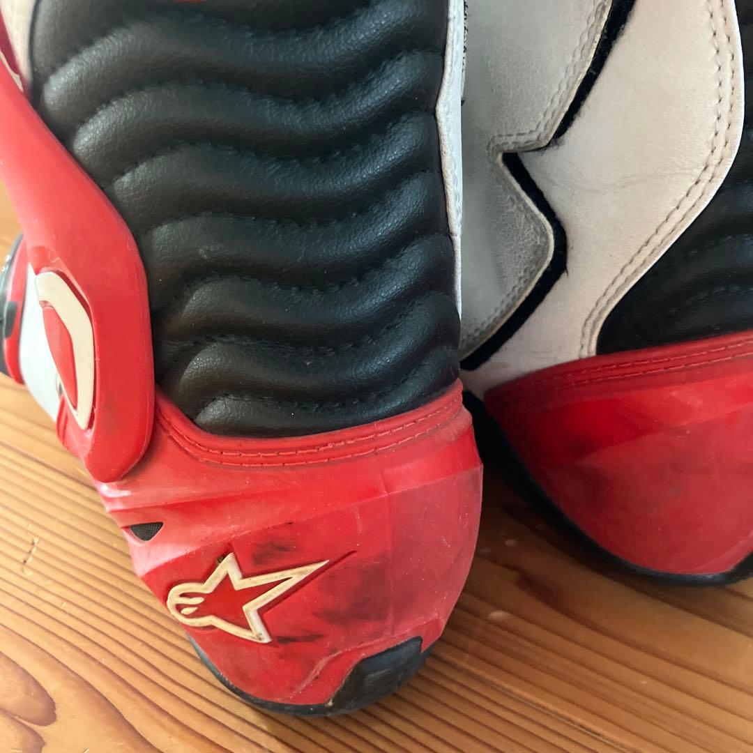 Alpinestars バイクブーツ 26.5cm 赤白黒