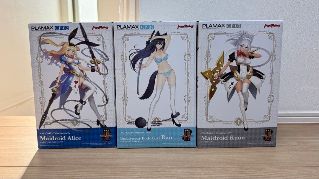 【未開封】マックスファクトリー ギルティプリンセス アリス クオン ラン 睨みをきかせた表情もいいぞ。プラモデル「ギルティプリンセス