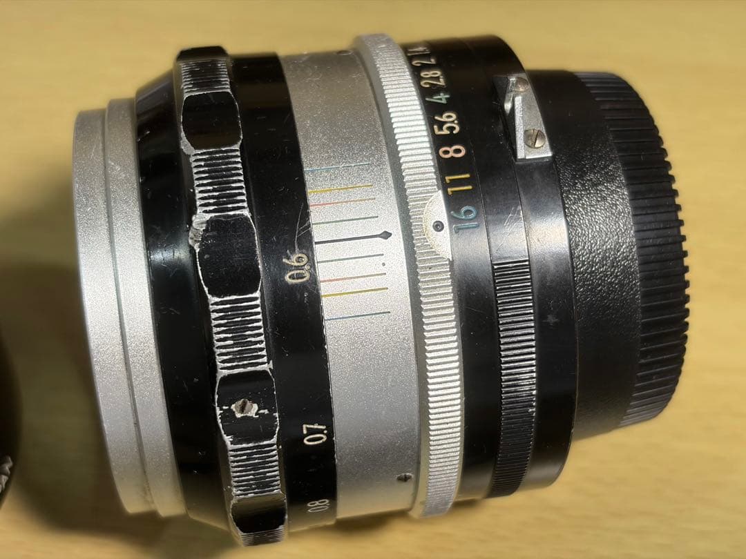 Nikon Nikkor-S Auto 5.8cm F1.4 + フード