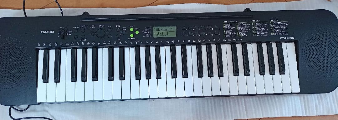 CASIO 電子キーボード CTK-240 動作確認済 - メルカリ