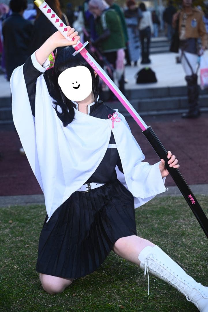 鬼滅の刃 栗花落カナヲコスプレ1式セット（Sサイズ） 鬼滅の刃 栗花落カナヲ コスプレ衣装 仮装 鬼殺隊 隊服 イベント