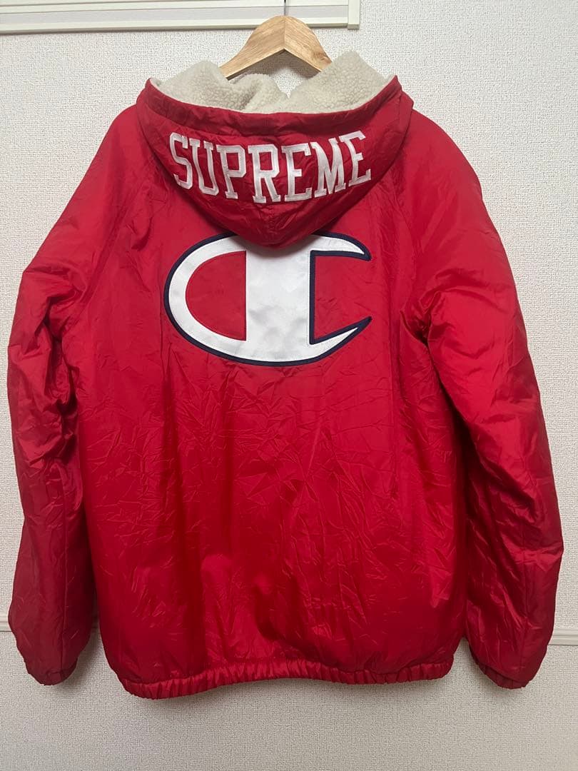 supreme×champion インナーボアナイロンジャケット赤 中古・古着通販】SUPREME (シュプリーム) Champion (チャンピオン