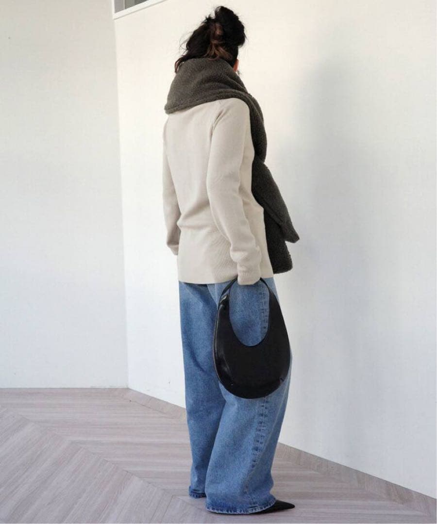 AP STUDIO THROW スロー ボアショール 別注色 カーキ 美品