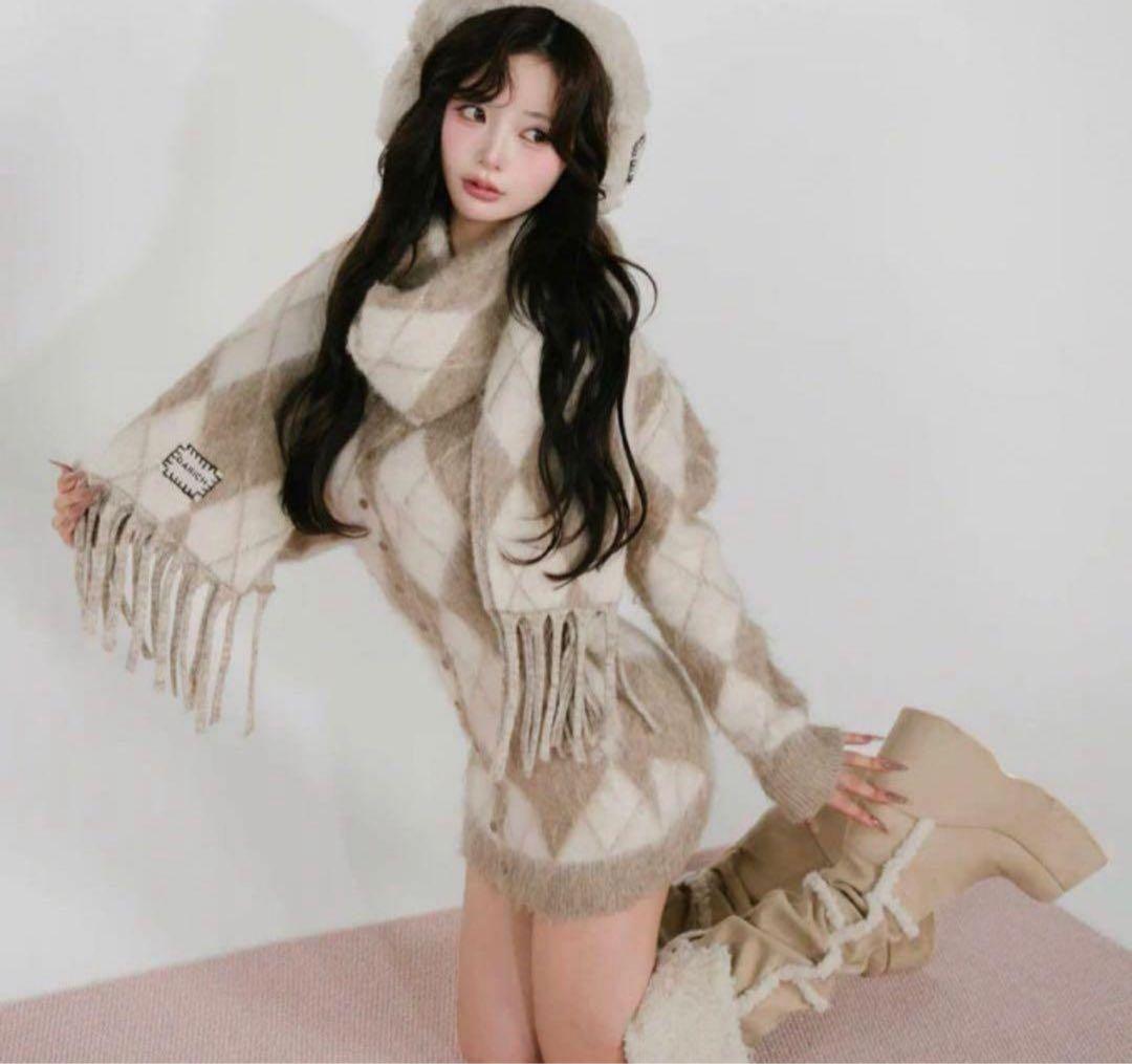 ダーリッチ アーガイルニットアンサンブル - メルカリ