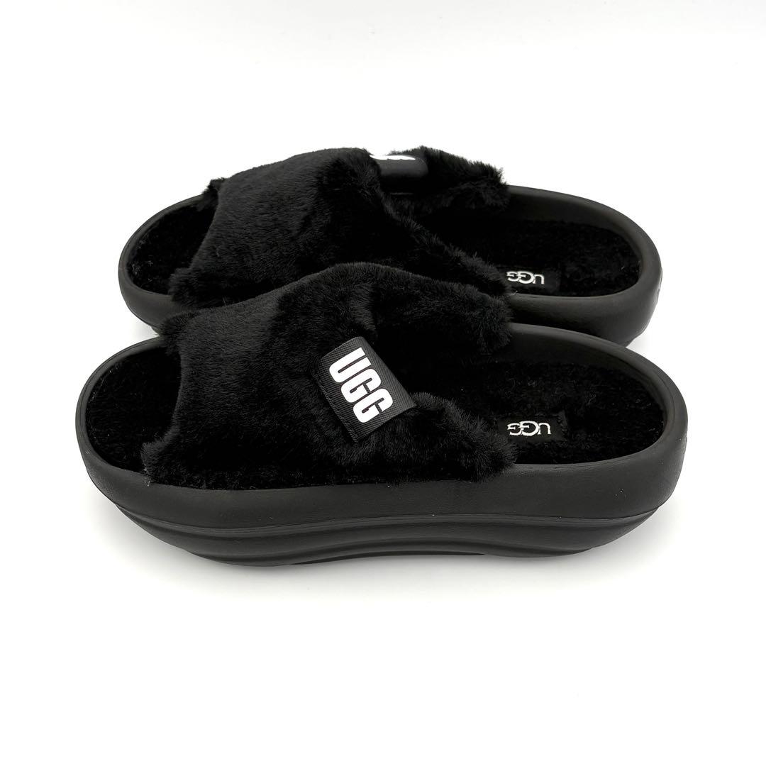 【新品級】UGG アグ ボアサンダル ムートン 24.0cm