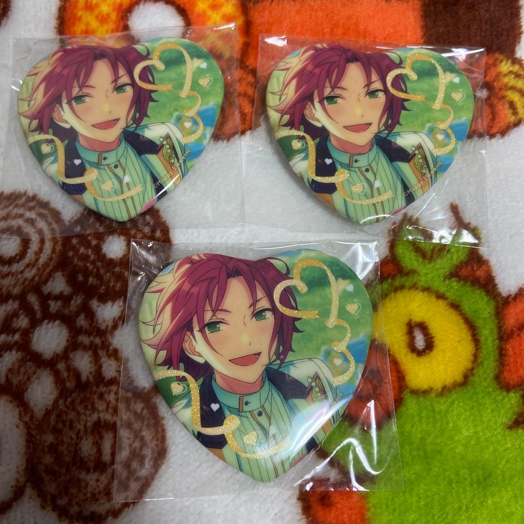 あんスタ 衣更真緒 ホワイトデー ハート缶バッジ - メルカリ