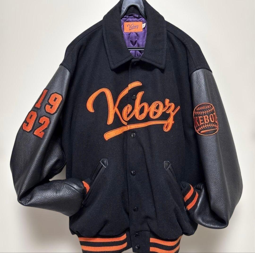 Keboz ケボズ ブルゾン　レザー 　　黒/オレンジ KEBOZ（ケボズ） ナイロンジャケット 3-LAYER HOODIE JACKET メンズ