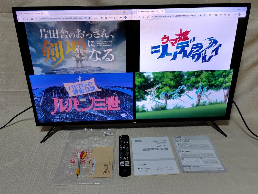 TCL 40V型 AndroidTV「40S515（2020年製）」 TCL【ティーシーエル】40V型 Androidtv対応ハイビジョンスマートテレビ