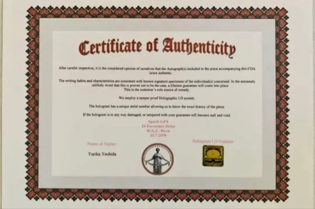 直筆サイン付き写真 ロコ•ソラーレ4選手 証明書付 藤澤五月 吉田夕梨花