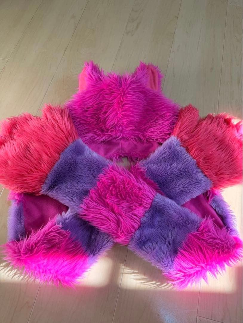 ディズニー チェシャ猫 サリー マフラーキャップ 2点セット 美品 入手