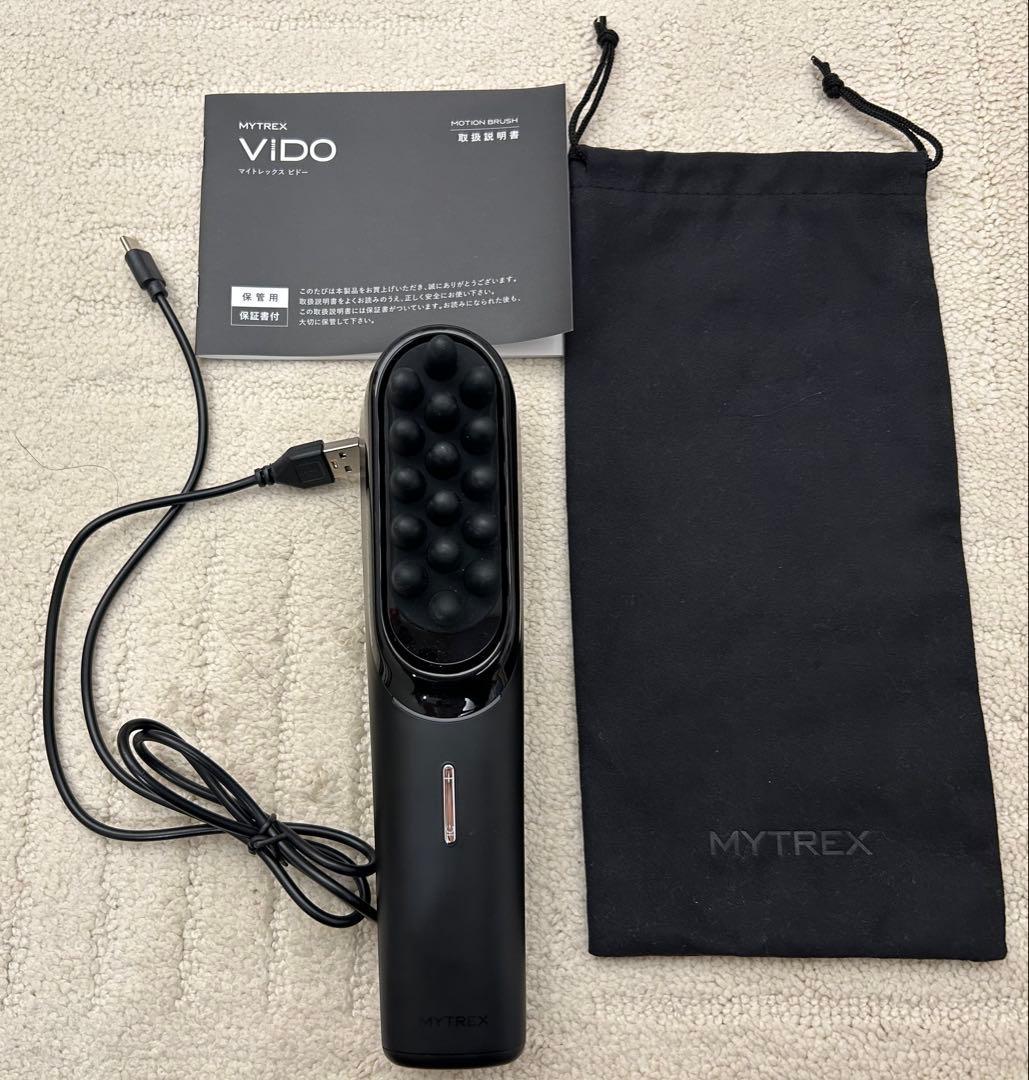 【箱無し】MYTREX VIDO 美顔器 ブラック Amazon | MYTREX マイトレックス VIDO 電動頭皮ブラシ 横振動 頭皮ケア