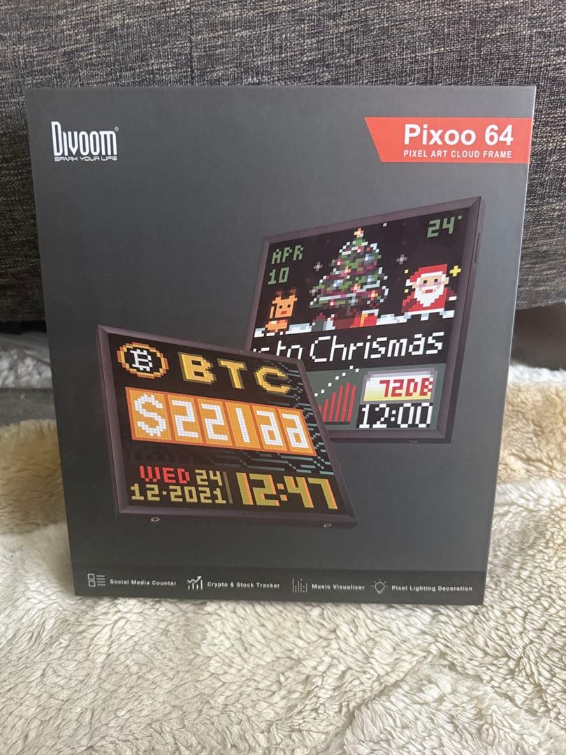 Divoom Pixoo 64 デジタルフレーム ピクセルアート Divoom Pixoo-64 | WiFi Pixel Cloud Digital Frame | 64 X 64 LED
