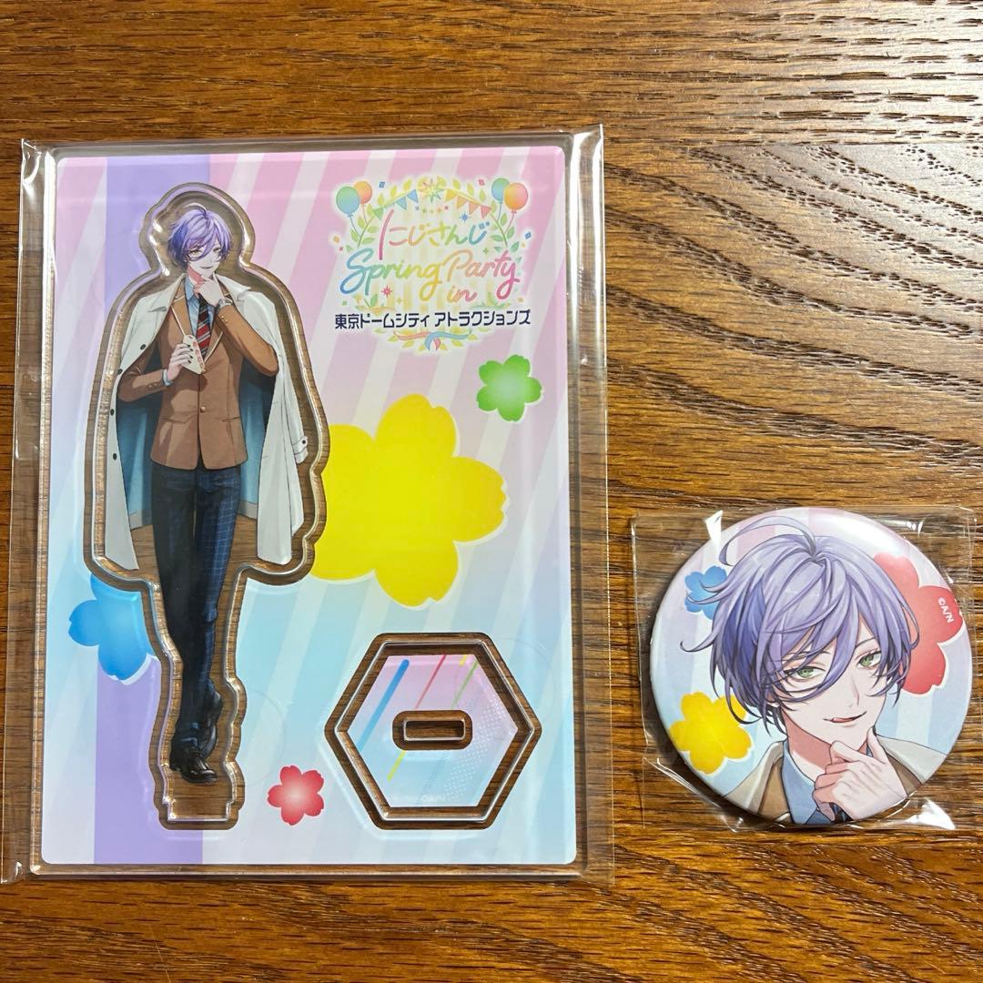 にじさんじ 東京ドームシティ アクリルスタンド 缶バッジ 3SKM 榊ネス