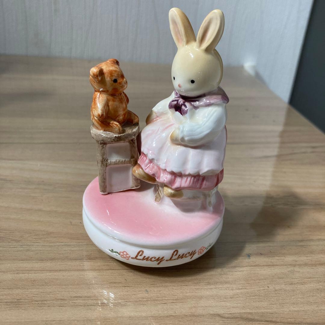 昭和レトロ うさぎのオルゴール(ディズニー いつか王子様が） - メルカリ