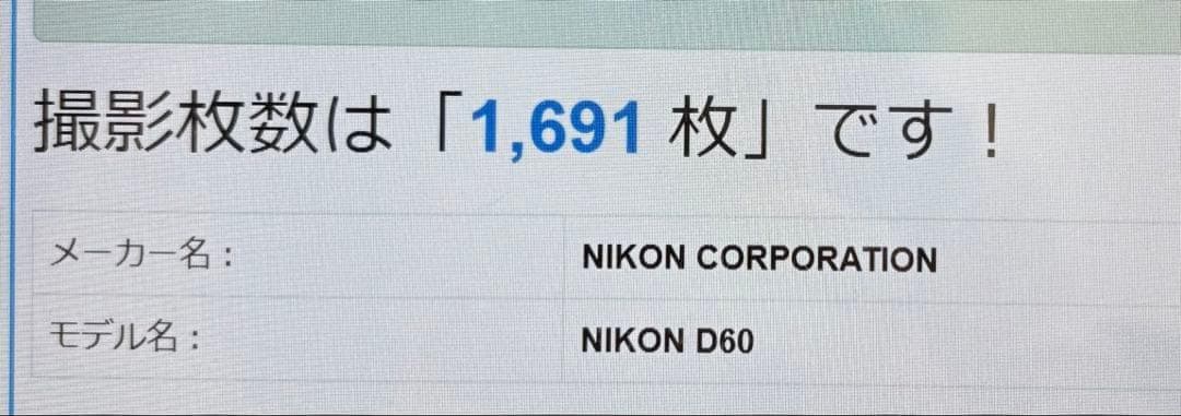 ✨初心者様向け✨Nikon D60✨ シングルレンズ✨ 簡単操作✨少