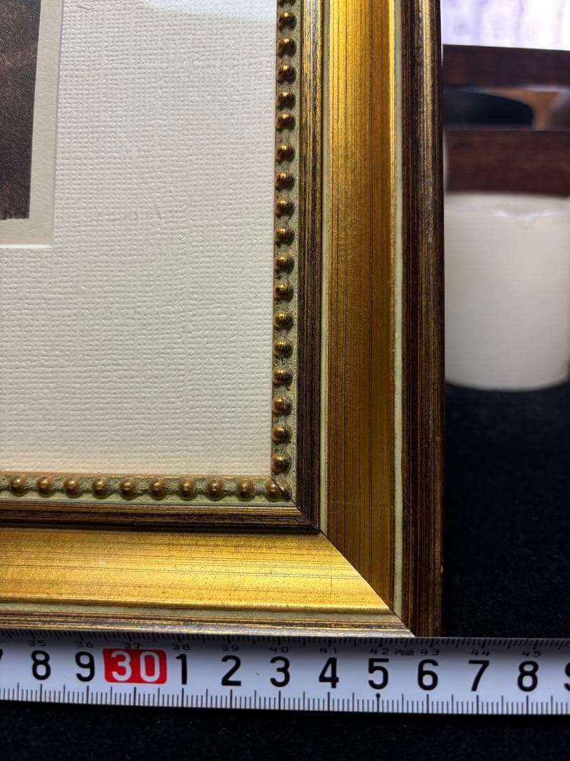 藤田嗣治 レオナールドフジタ 喫煙する自画像のリトグラフ