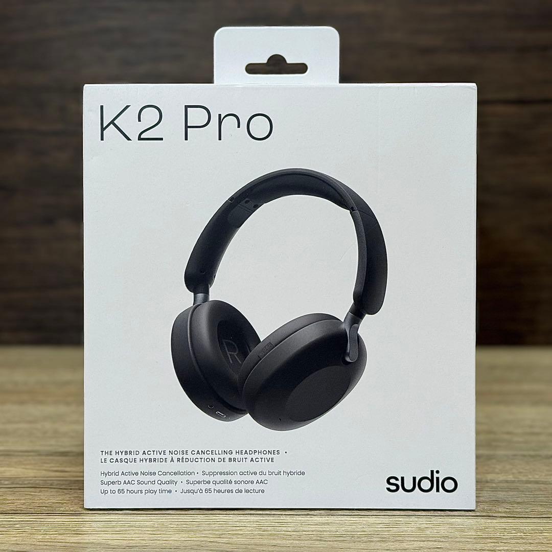 美品 SUDIO K2 Pro ブラック ワイヤレスヘッドホン 付属品完備 Sudio K2 Pro ブラック | 密閉型ハイブリッドアクティブノイズキャンセ