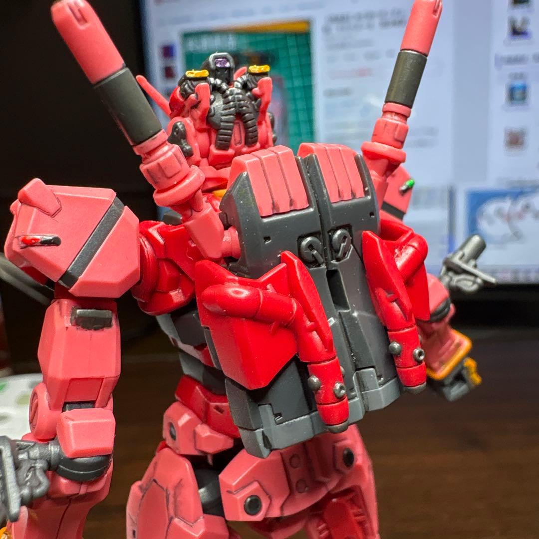 完成品】HG 赤いガンダム ビット6個 ザクバズーカ 部分塗装 - メルカリ