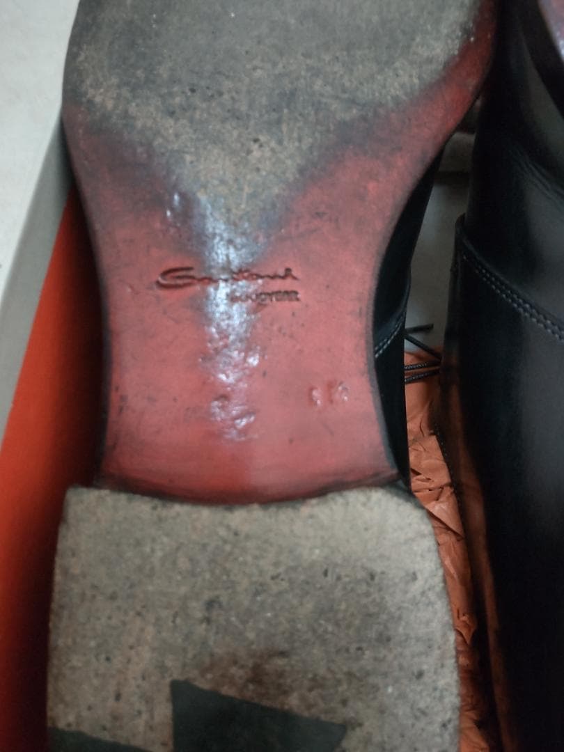 Santoni サントーニ プレーントゥ ダークネイビー 60 65 - メルカリ