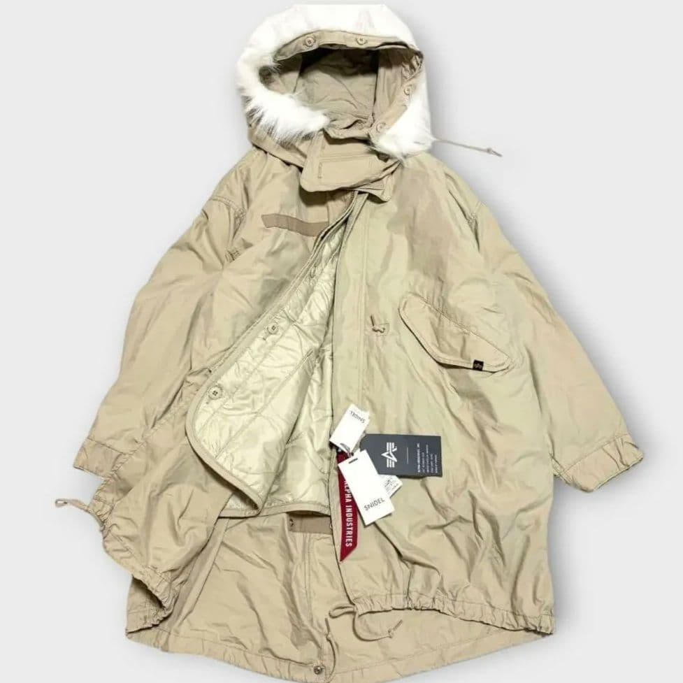 【新品未使用】ALPHA INDUSTRIES SNIDEL モッズコート 中古・古着通販】Snidel (スナイデル) ALPHA (アルファ) ALPHAコラボ