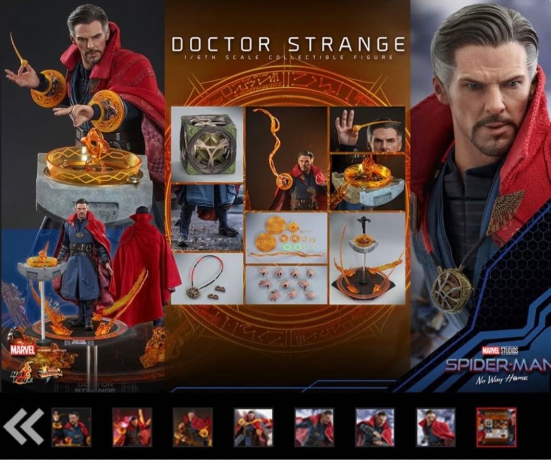 【新品未開封】ホットトイズ ドクターストレンジ1/６フィギュア ノーウェイホーム ムービー・マスターピース】『スパイダーマン：ノー・ウェイ・ホーム