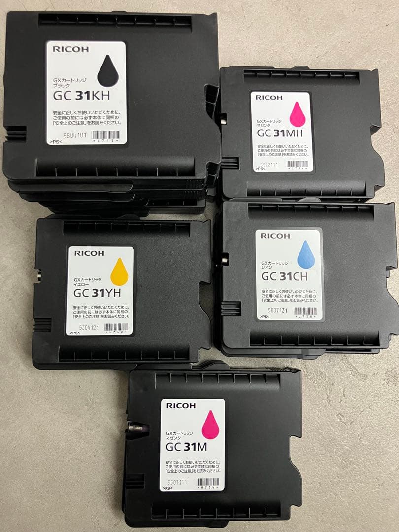 使用済み RICOH GXカートリッジ GC31シリーズ - メルカリ